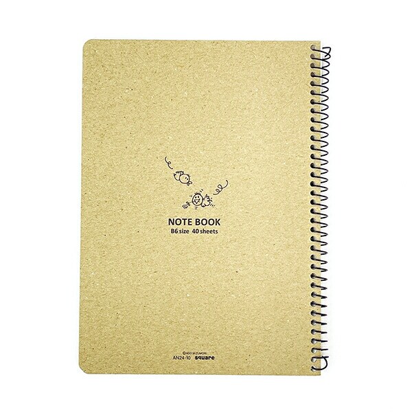 水森亜土 B6 クリアカバー ノート (アイボリー) 文具