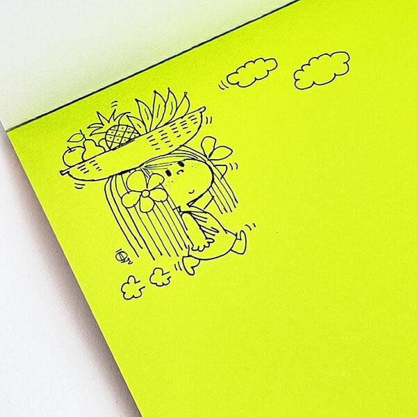 水森亜土 選べる蛍光付箋 (ピンク) 文具