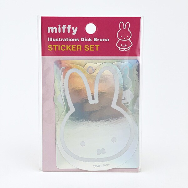 ミッフィー miffy オーロラ ステッカーセット (ピンク) 文具 日本製