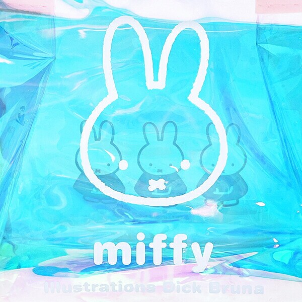 ミッフィー miffy オーロラ マチ付ポーチ  (ホワイト)
