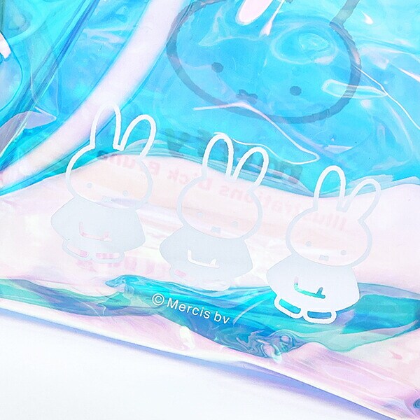 ミッフィー miffy オーロラ マチ付ポーチ  (ホワイト)