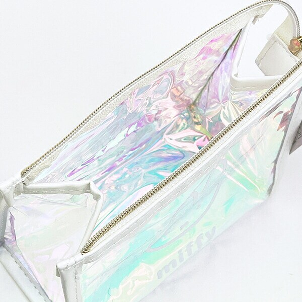 ミッフィー miffy オーロラ マチ付ポーチ  (ホワイト)