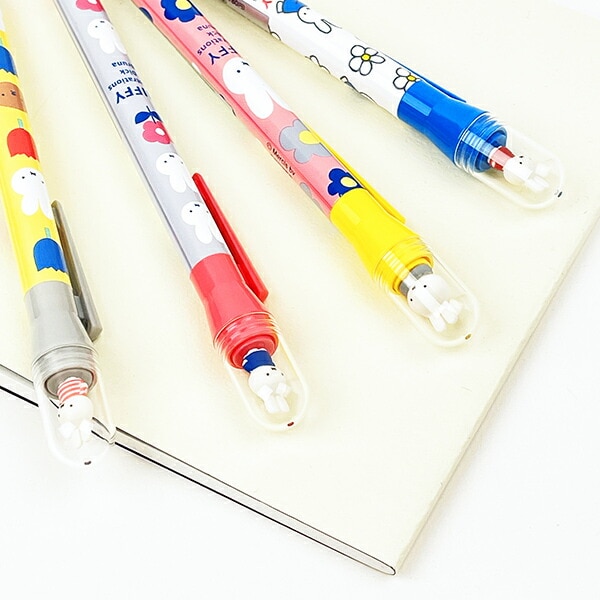 ミッフィー miffy フラワーピンク くるりんボールペン 文具 日本製