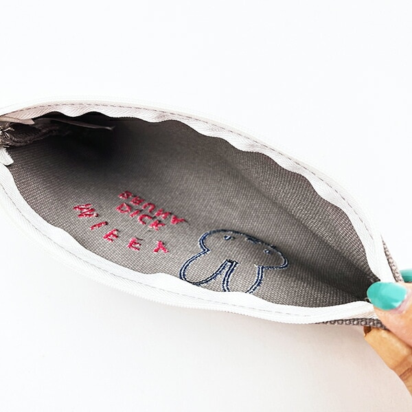 ミッフィー miffy 帆布ペンポーチ グレー