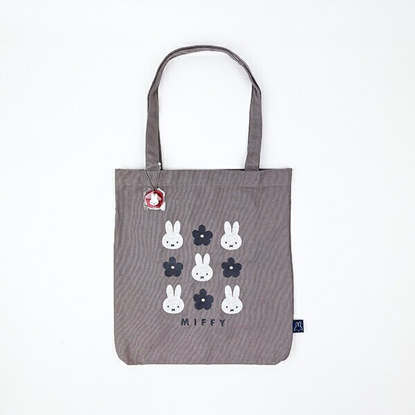 ミッフィー miffy 帆布トートバッグ グレー