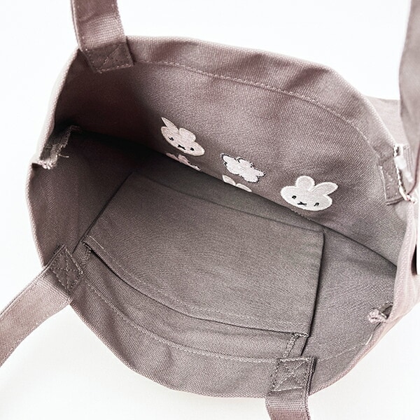 ミッフィー miffy 帆布トートバッグ グレー