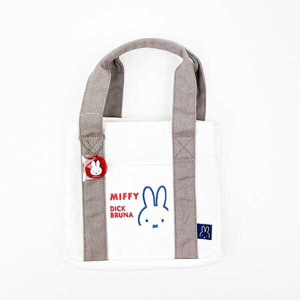 ミッフィー miffy 帆布ミニトートバッグ ホワイト ランチ