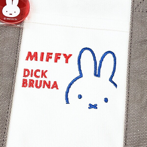 ミッフィー miffy 帆布ミニトートバッグ ホワイト ランチ
