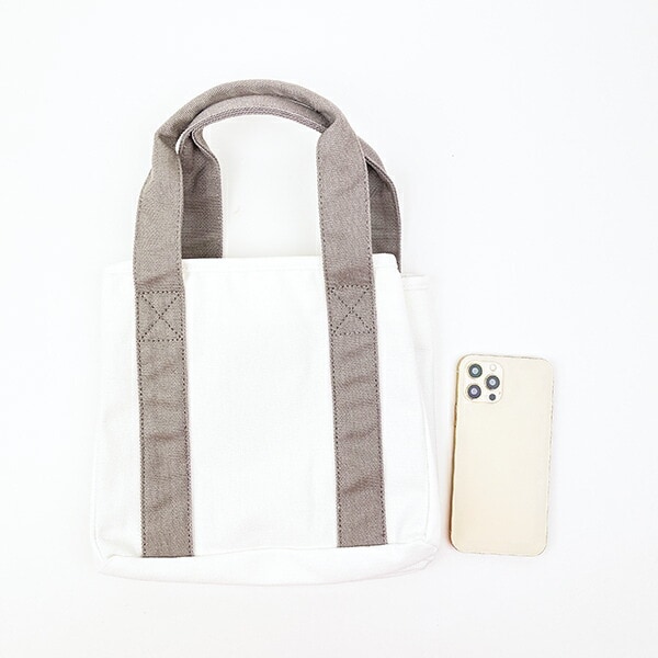 ミッフィー miffy 帆布ミニトートバッグ ホワイト ランチ