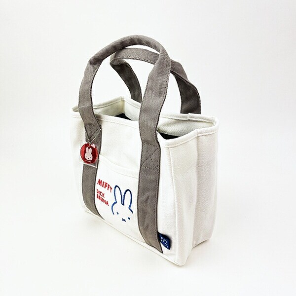 ミッフィー miffy 帆布ミニトートバッグ ホワイト ランチ
