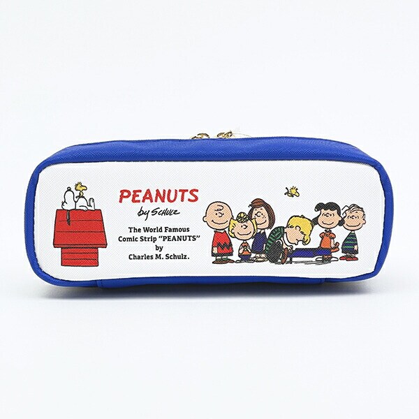 スヌーピー ボックスペンポーチ 白 PEANUTS 75th SNOOPY