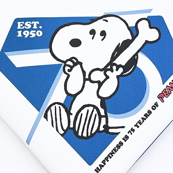 スヌーピー ダイヤモンドポーチ (ブルー) PEANUTS 75th SNOOPY