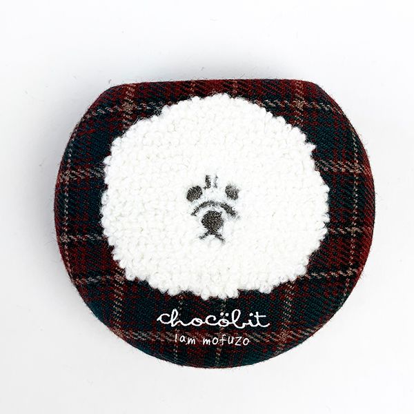 チョコビット もふぞう ミラー付きコンパクトケース もふぞう チョコビット 小物入れ 鏡 ケース レッド  (mcor)