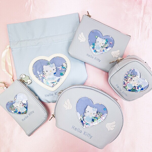 サンリオ ハローキティ ラウンドポーチ キラキラエンジェル Sanrio
