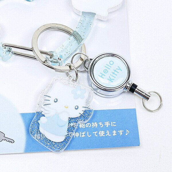 サンリオ ハローキティ リール付きアクリルカナビラキーホルダー キラキラエンジェルシリーズ Sanrio