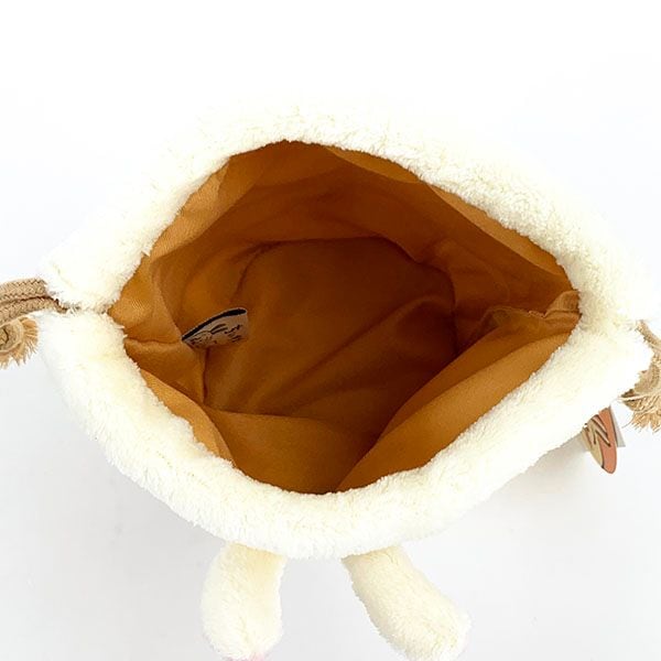 ちいかわ フェイス 巾着 ウサギ ポーチ 小物入れ ぬいぐるみ オフィス 学校゛