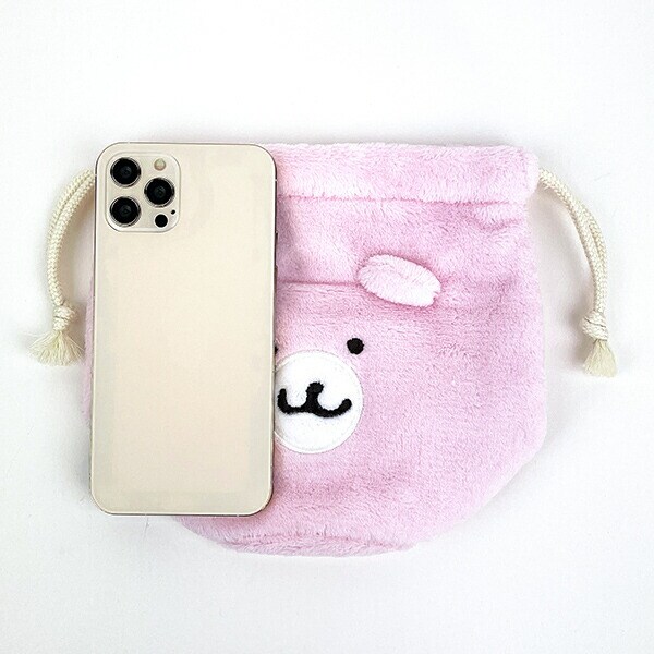 ちいかわ くまさんポシェット フェイス巾着 ポーチ