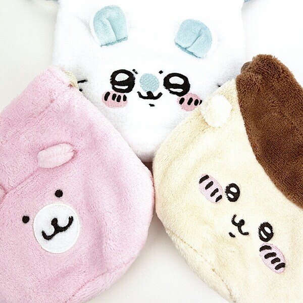 ちいかわ くまさんポシェット フェイス巾着 ポーチ