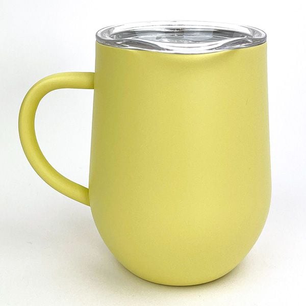 ちいかわ うさぎ 蓋付きステンレスマグ ごろん コップ 320ml イエロー