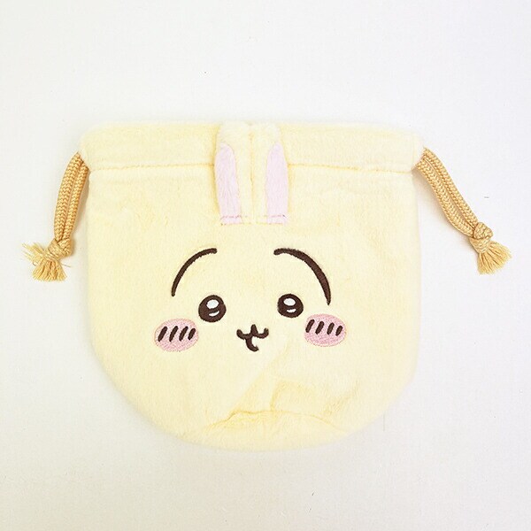 ちいかわ うさぎ フェイス巾着 ポーチ