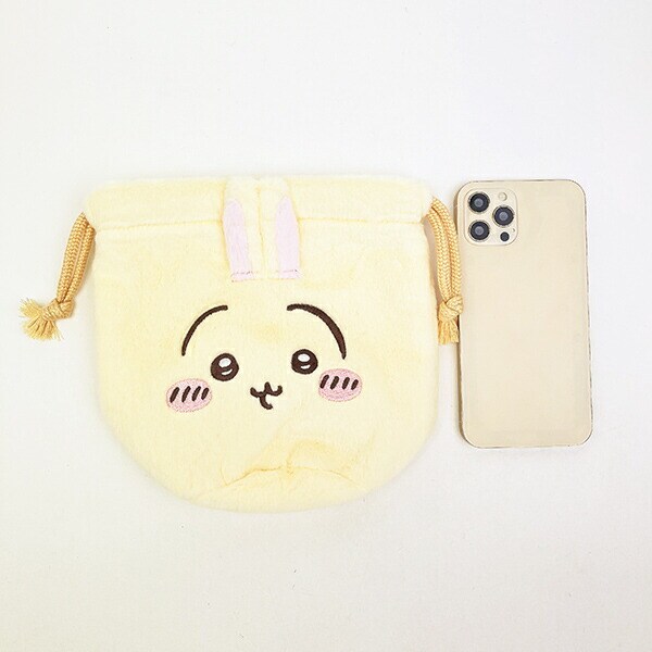 ちいかわ うさぎ フェイス巾着 ポーチ