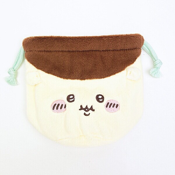 ちいかわ くりまんじゅう フェイス巾着 ポーチ