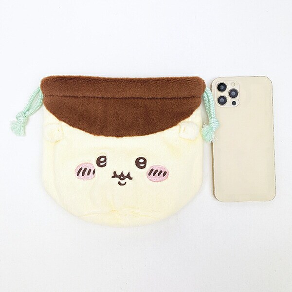 ちいかわ くりまんじゅう フェイス巾着 ポーチ