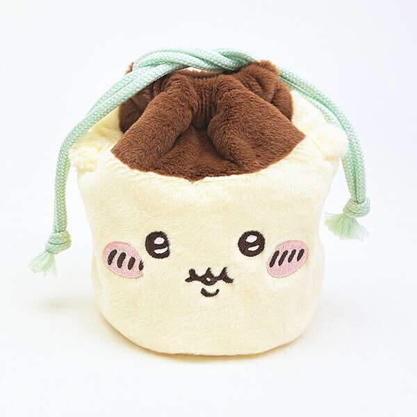 ちいかわ くりまんじゅう フェイス巾着 ポーチ