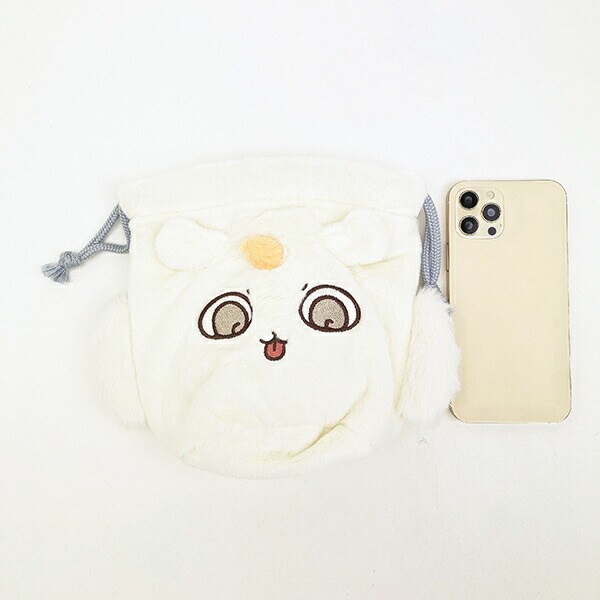 ちいかわ あのこ フェイス巾着 ポーチ