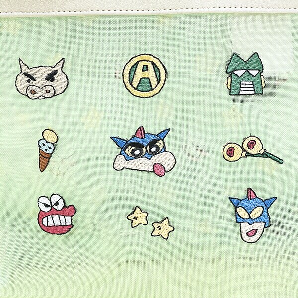 クレヨンしんちゃん メッシュトートバッグ (グリーン)