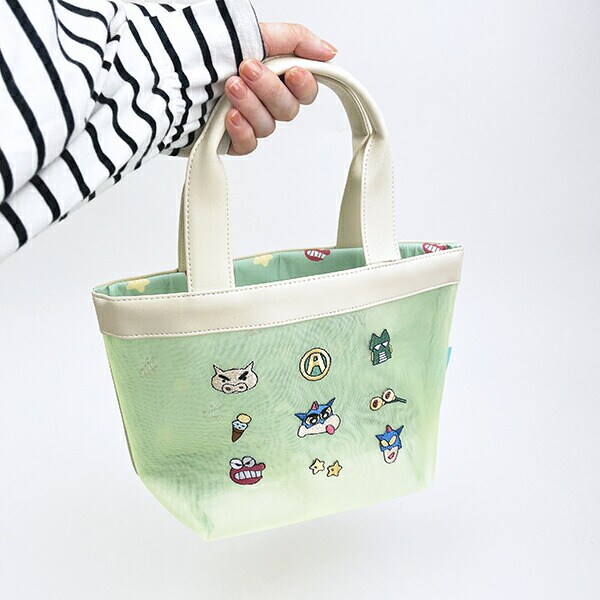 クレヨンしんちゃん メッシュトートバッグ (グリーン)