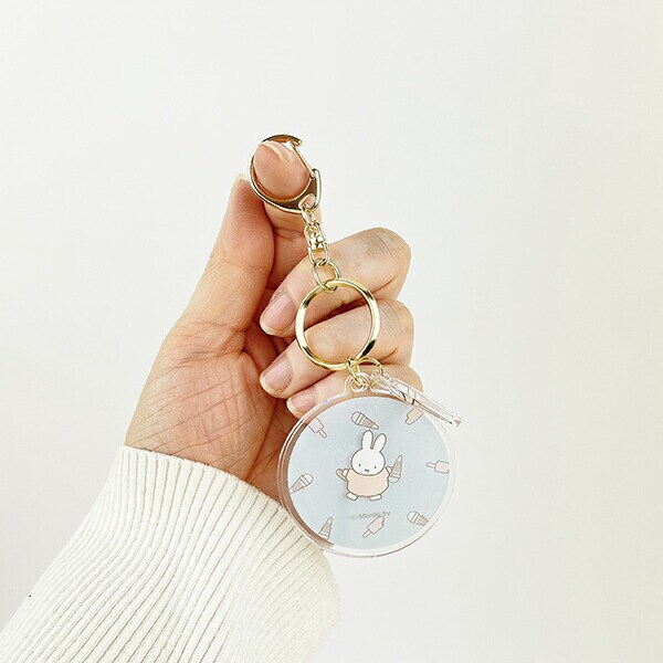 miffy ミッフィー アクリルキーホルダー アイス おいしい物シリーズ ブルー