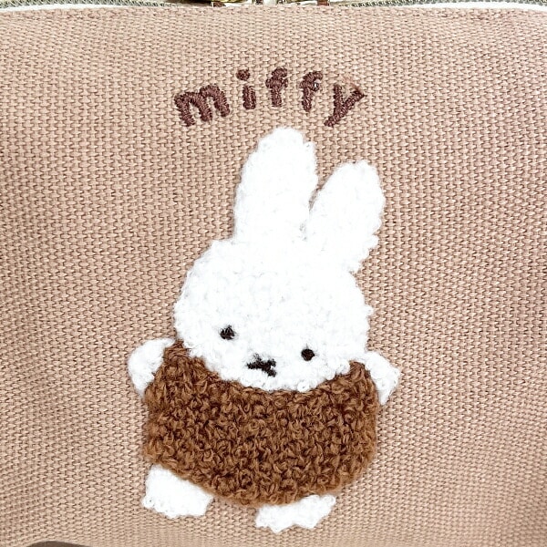 ミッフィー miffy スクエアポーチ るんるんサガラシリーズ 小物入れ