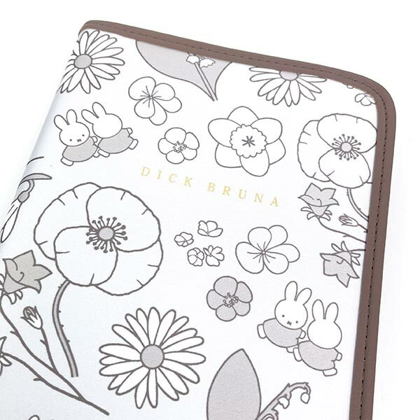 ミッフィー miffy ガーデンサテンシリーズ マルチケース ベージュ パスポートケース 母子手帳ケース