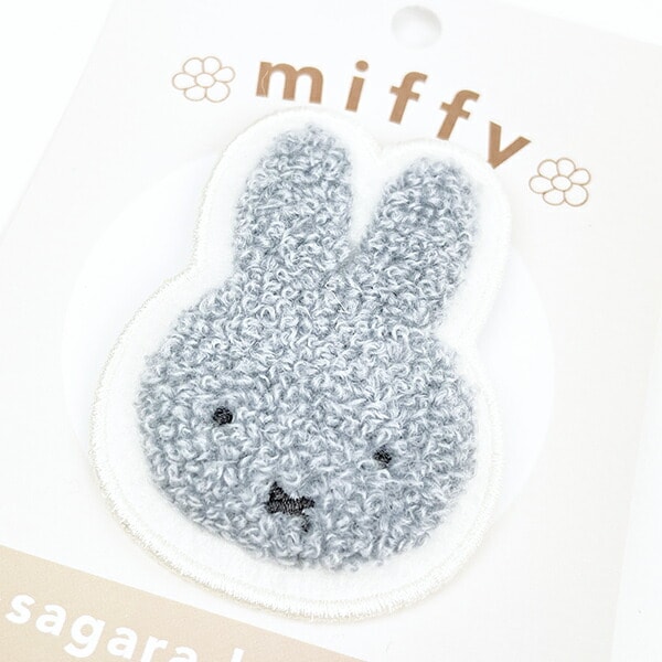 ミッフィー miffy サガラバッジ (グレー)