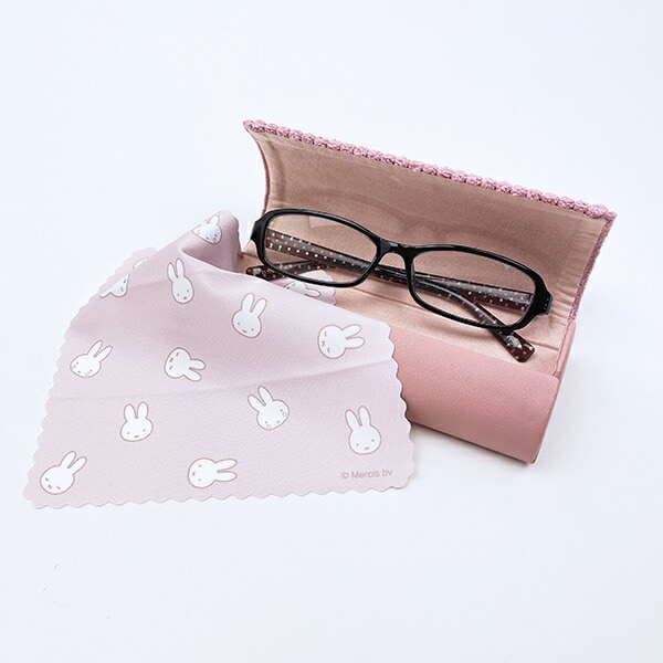ミッフィー miffy メガネケース ピンク おかおコーデュロイシリーズ 眼鏡ケース