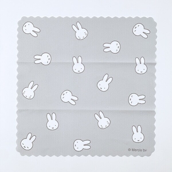 ミッフィー miffy メガネケース グレー おかおコーデュロイシリーズ 眼鏡ケース