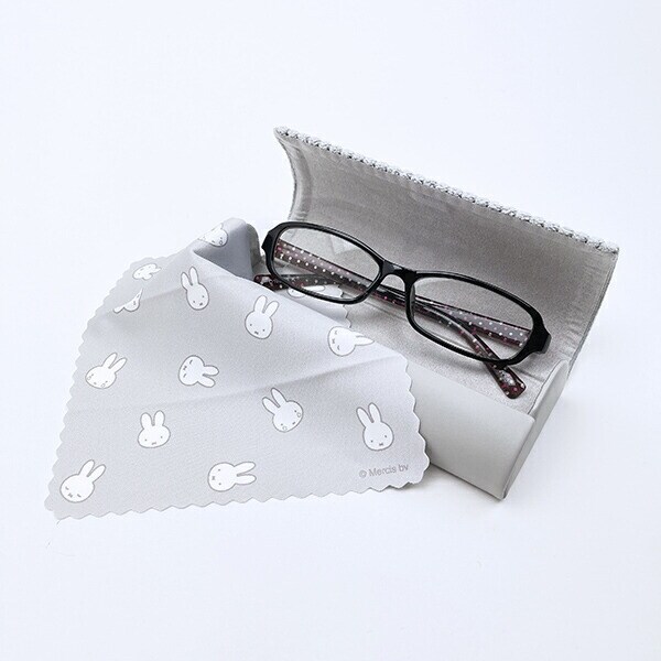 ミッフィー miffy メガネケース グレー おかおコーデュロイシリーズ 眼鏡ケース