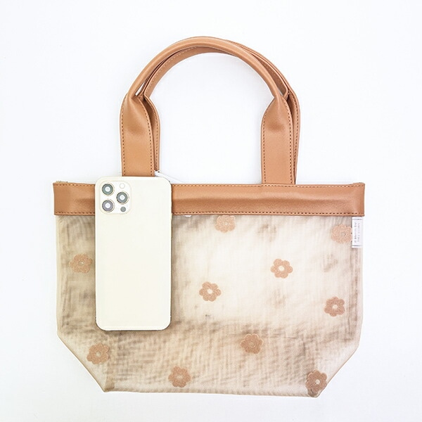 ミッフィー miffy メッシュミニトートバッグ ベージュ チェリーフルールシリーズ ランチ