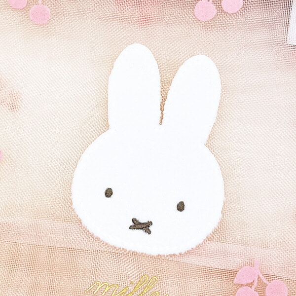 ミッフィー miffy メッシュミニトートバッグ ピンク チェリーフルールシリーズ ランチ