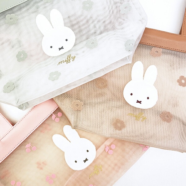 ミッフィー miffy メッシュミニトートバッグ ピンク チェリーフルールシリーズ ランチ