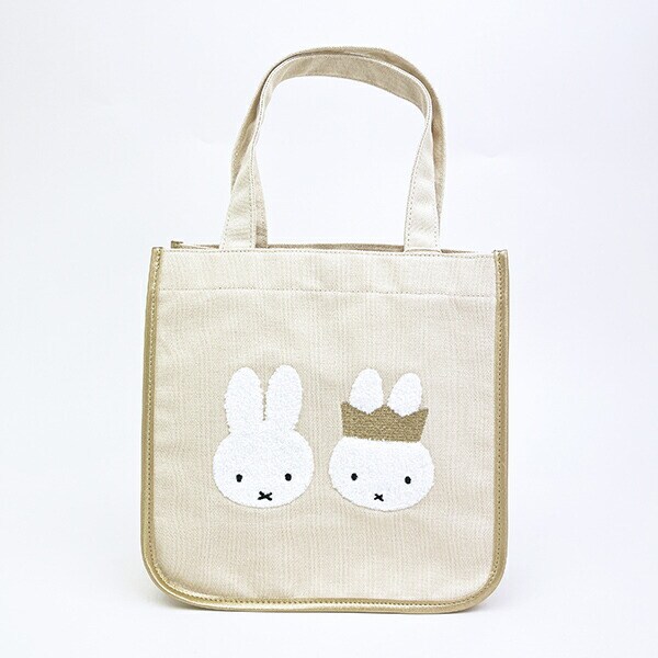 ミッフィー miffy 70th トートバッグ ゴールド＆ブラック