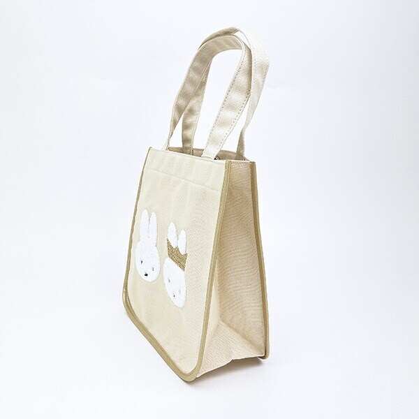 ミッフィー miffy 70th トートバッグ ゴールド＆ブラック