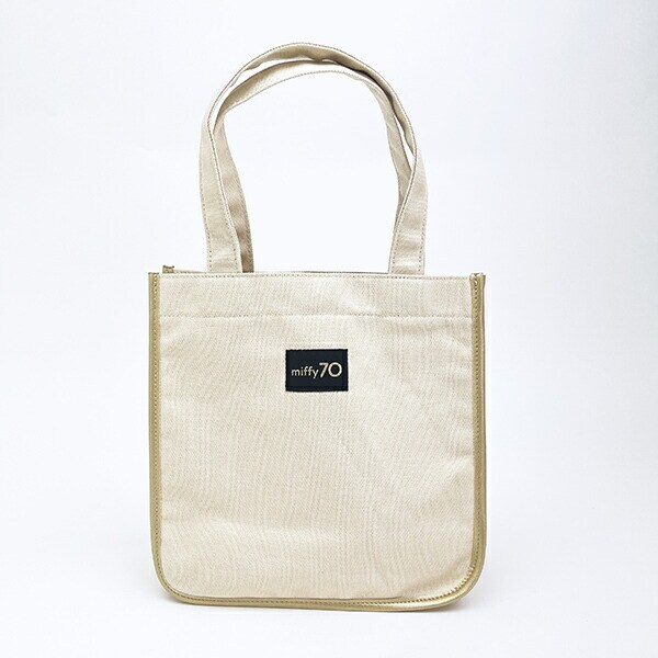 ミッフィー miffy 70th トートバッグ ゴールド＆ブラック