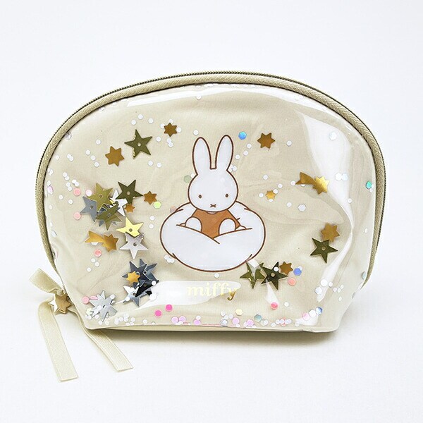 ミッフィー miffy ラウンドポーチ アイボリー ドリーミーシリーズ