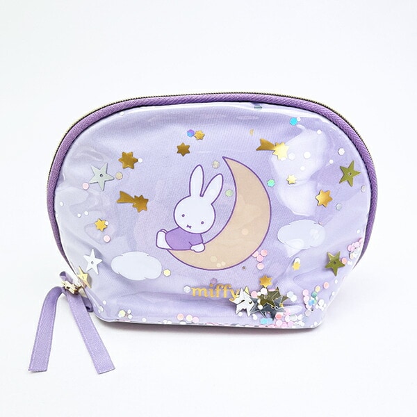 ミッフィー miffy ラウンドポーチ パープル ドリーミーシリーズ