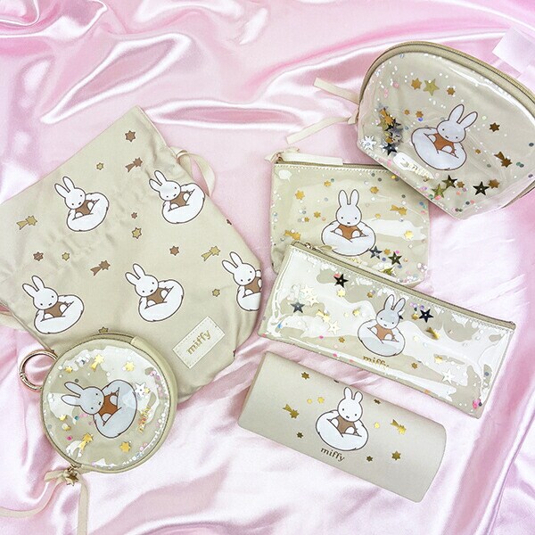 ミッフィー miffy ティッシュポーチ アイボリー ドリーミーシリーズ