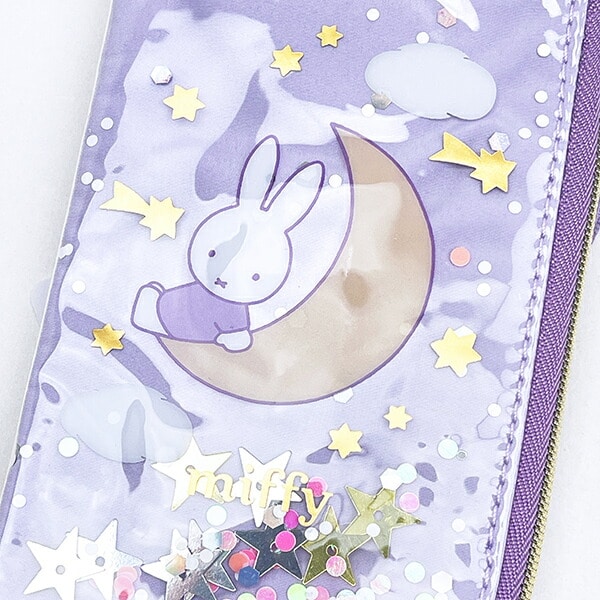 ミッフィー miffy キーパスポーチ パープル ドリーミーシリーズ 定期入れ
