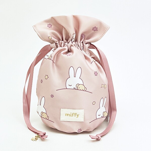 ミッフィー miffy 巾着 ピンク ドリーミーシリーズ