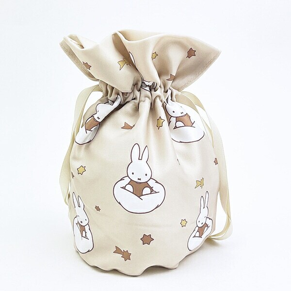 ミッフィー miffy 巾着 アイボリー ドリーミーシリーズ